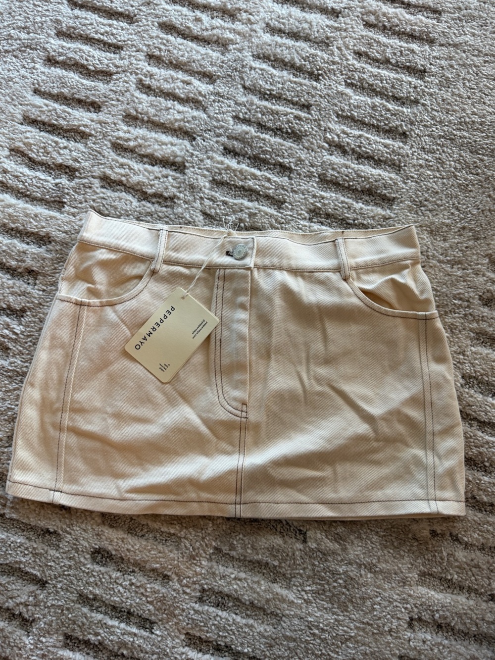 Peppermayo Ivory Women's Mini Skirt